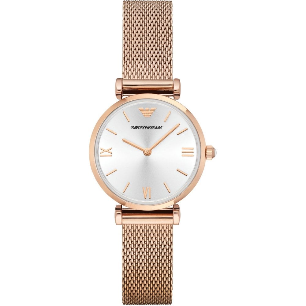 armani watch ladies rose gold