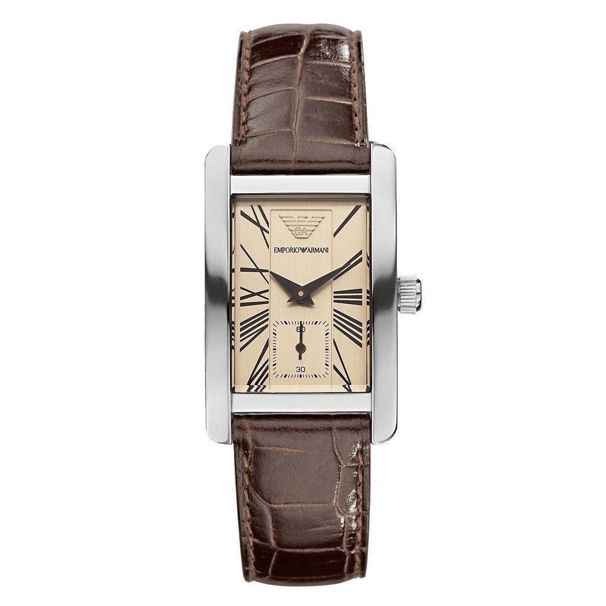Emporio Armani Men\'s Watch Classic Brown AR0154 – Watches & Crystals