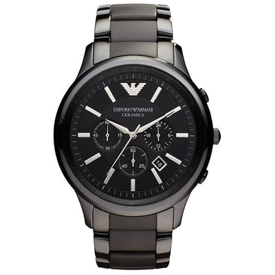 emporio armani watch ceramica black