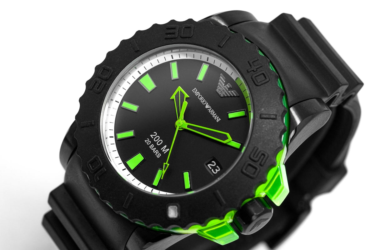 Emporio Armani Men's Sportivo Watch Black AR6102 – Watches & Crystals