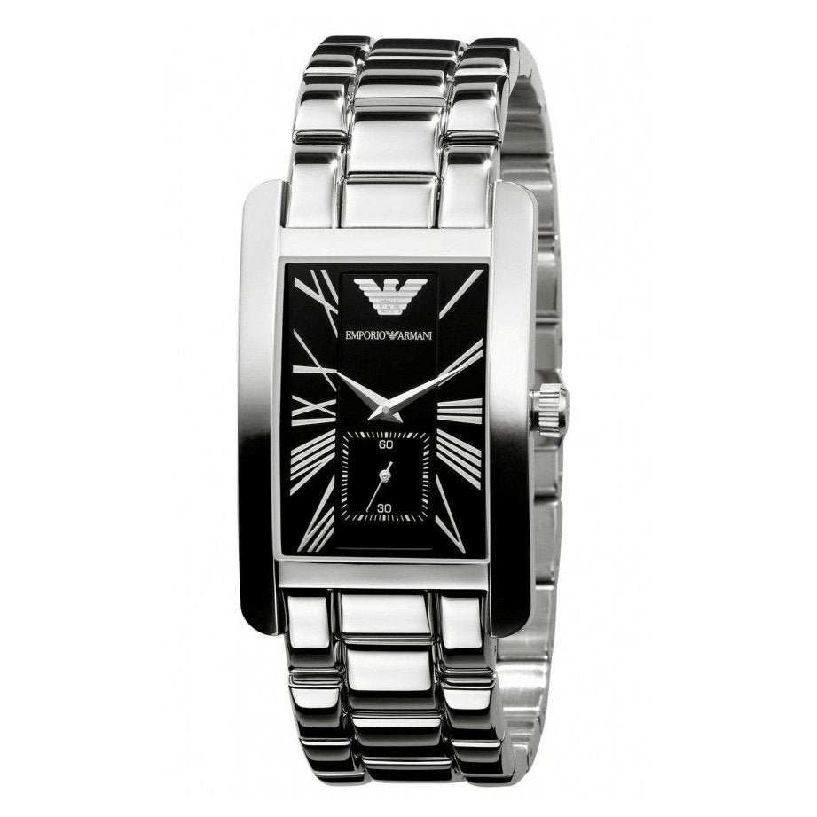 Emporio Armani Men's Watch Classic Black AR0156 – Watches & Crystals