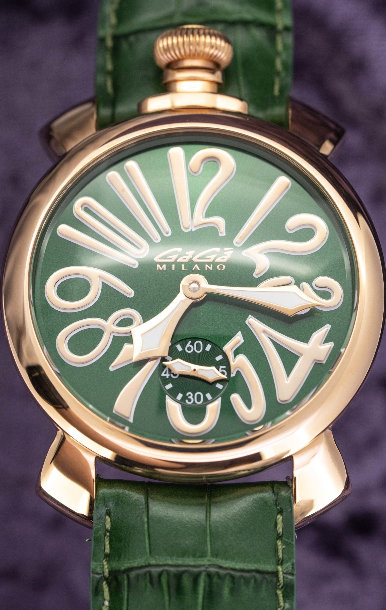 値下げ ガガミラノ Manuale 48mm GOLDxGREEN