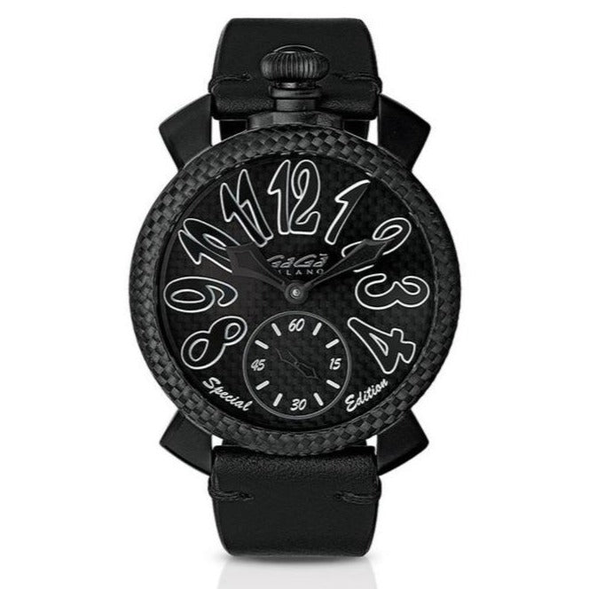 Gagà Milano Manuale 48mm Men's Watch Black Skull 5012ART.01S 