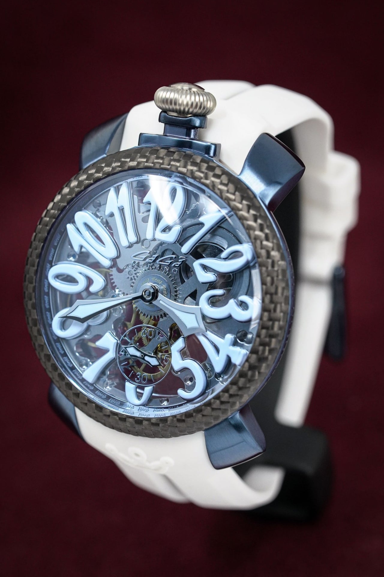 GaGà Milano Skeleton 48MM Blue PVD – Watches & Crystals