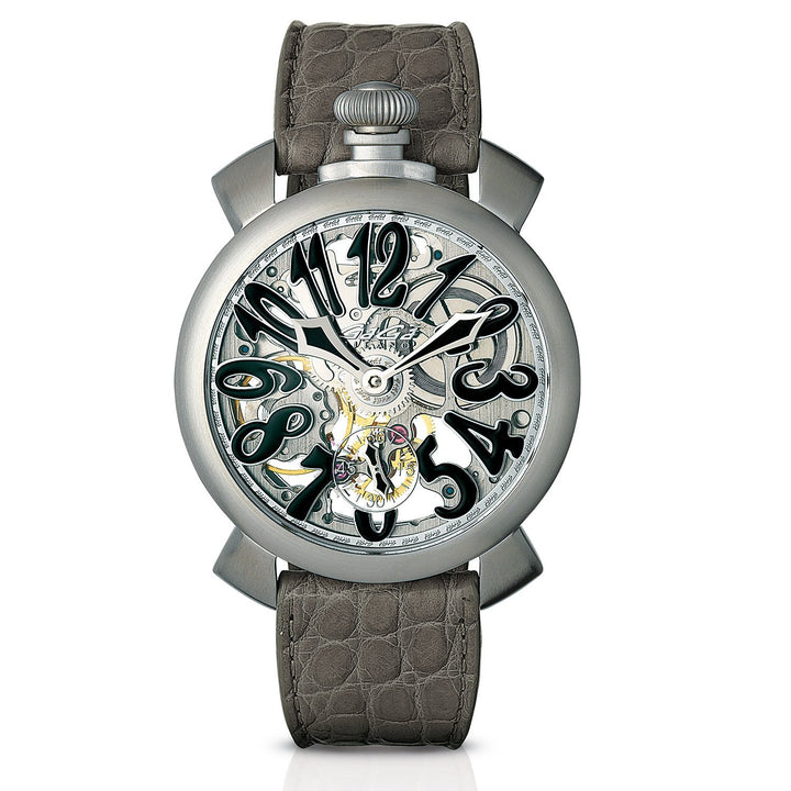 GaGà Milano Skeleton 48MM Grey – Watches & Crystals