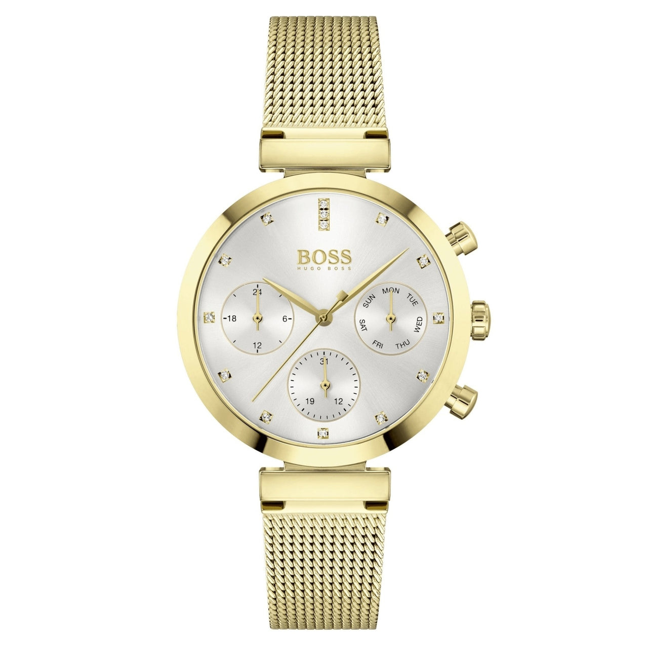 Hugo Boss Ladies Watch Flawless Gold HB1502552 – Watches & Crystals