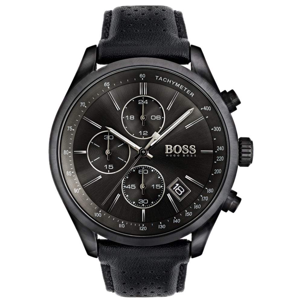 black hugo boss mens watch