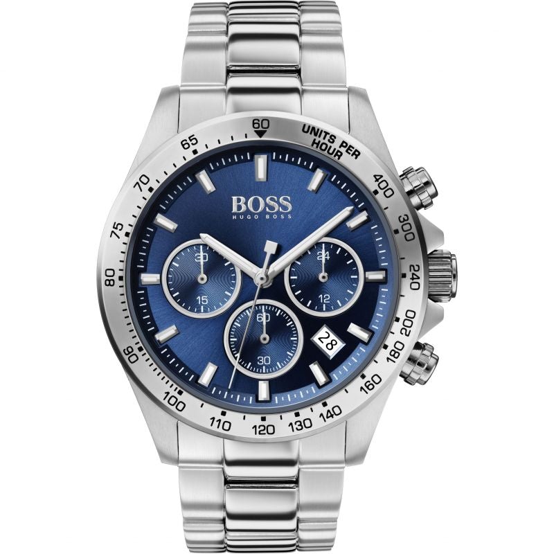 BOSS Watch Chronograph Hero Blue HB1513755 Watches & Crystals