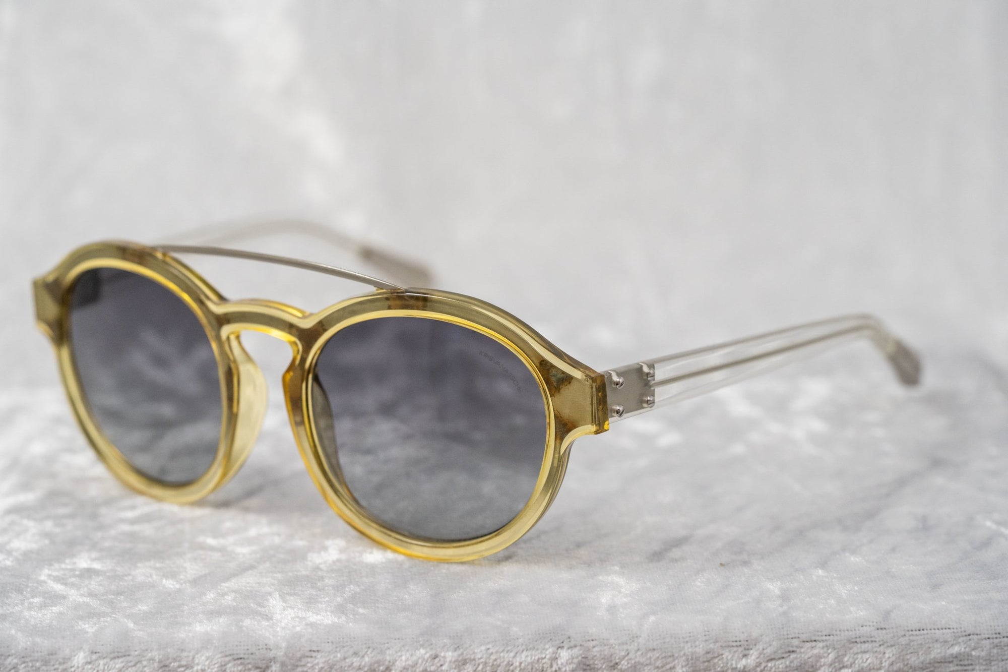 Kris Van Assche Sunglasses Titanium Rectangular Burnt Silver Gold Clip –  Watches & Crystals