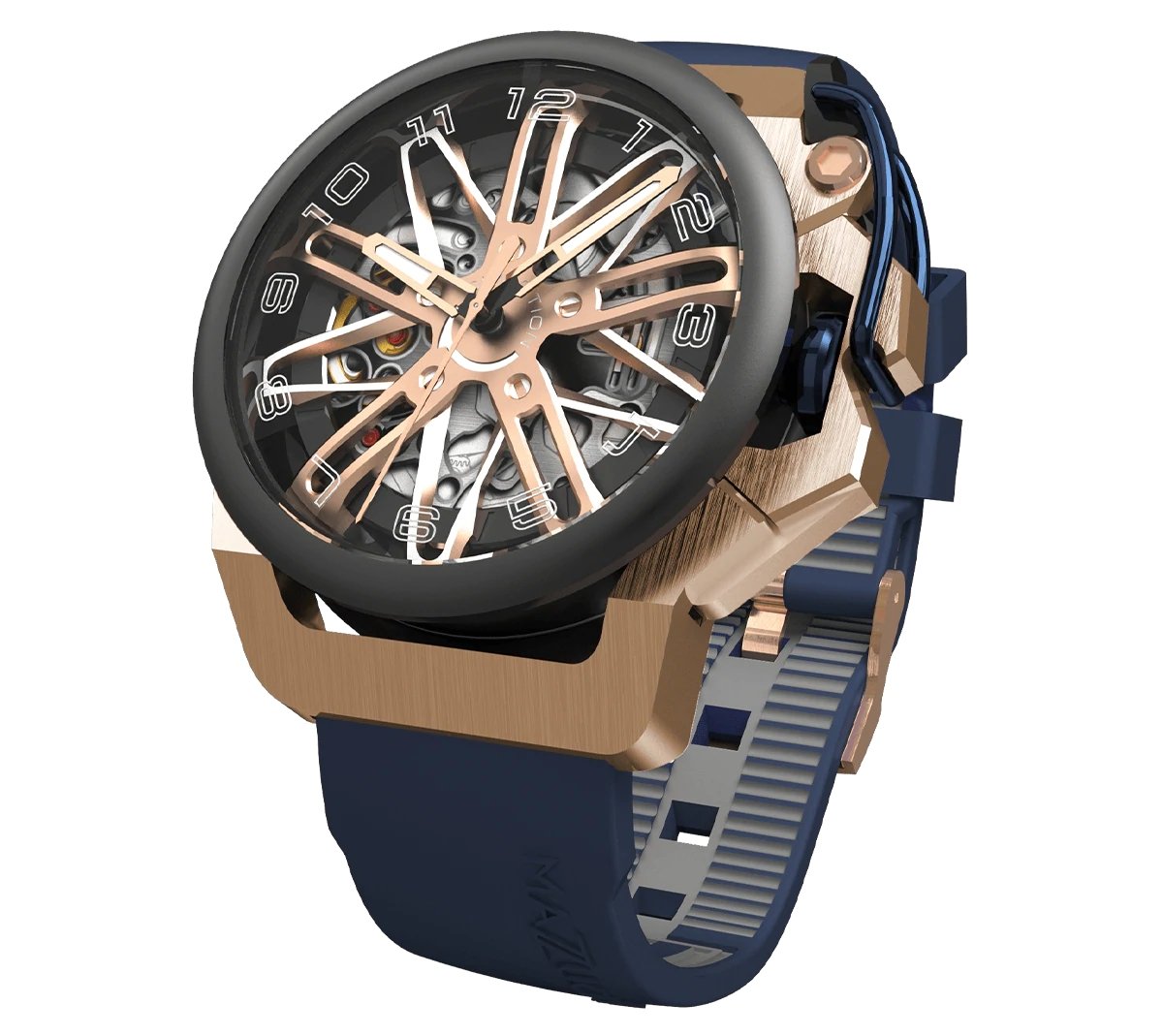 Mazzucato Watch Automatic RIM GT Blue GT5-RG