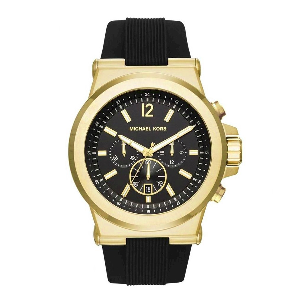 michael kors watch chronograph dylan gold black mk8445 416823