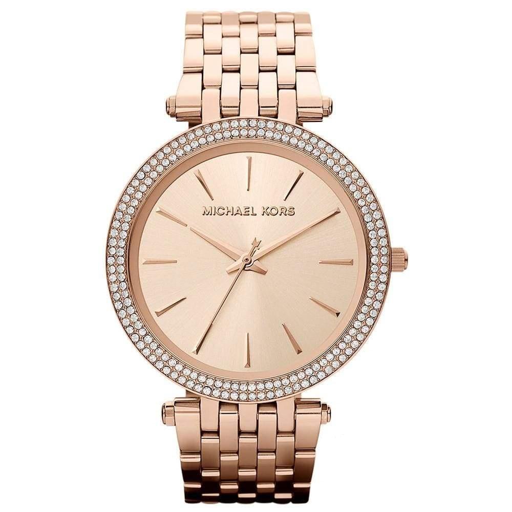 Michael Kors Ladies Watch Mini Slim Runway Rose Gold MK3205