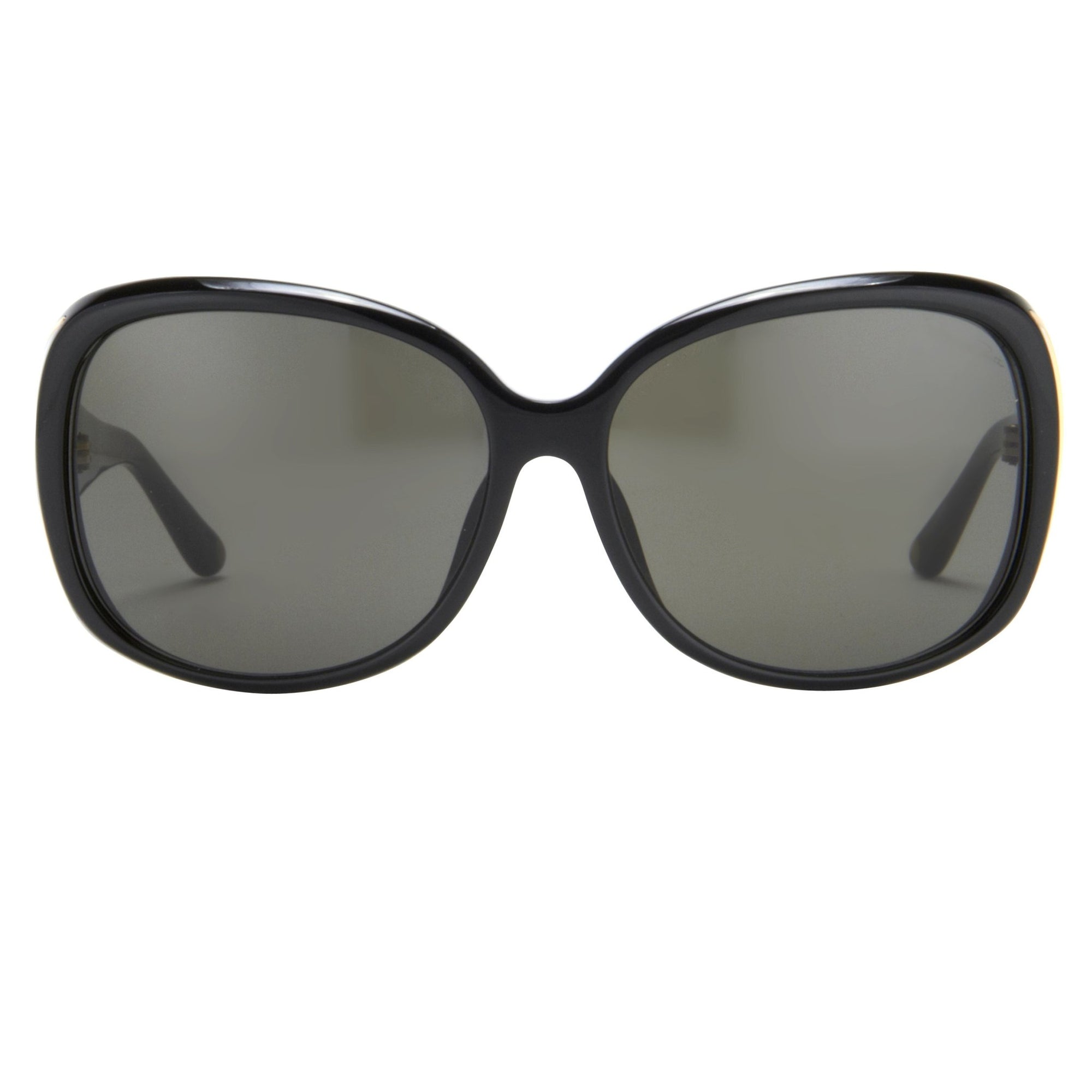 Oscar De La Renta Sunglasses Oversized Frame Black and Grey Lenses - ODLR55C1SUN - Watches & Crystals