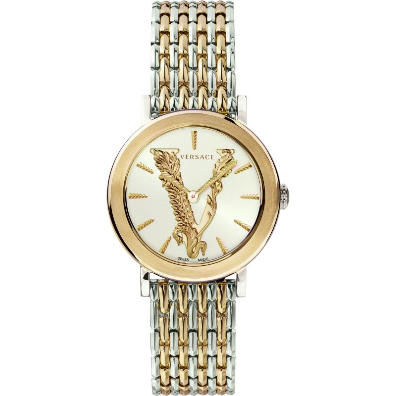 Versace Ladies Watch Virtus Two-Tone Gold VEHC00719 - Watches & Crystals