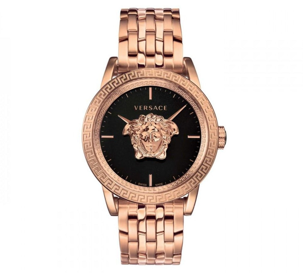 black and gold versace watch men's