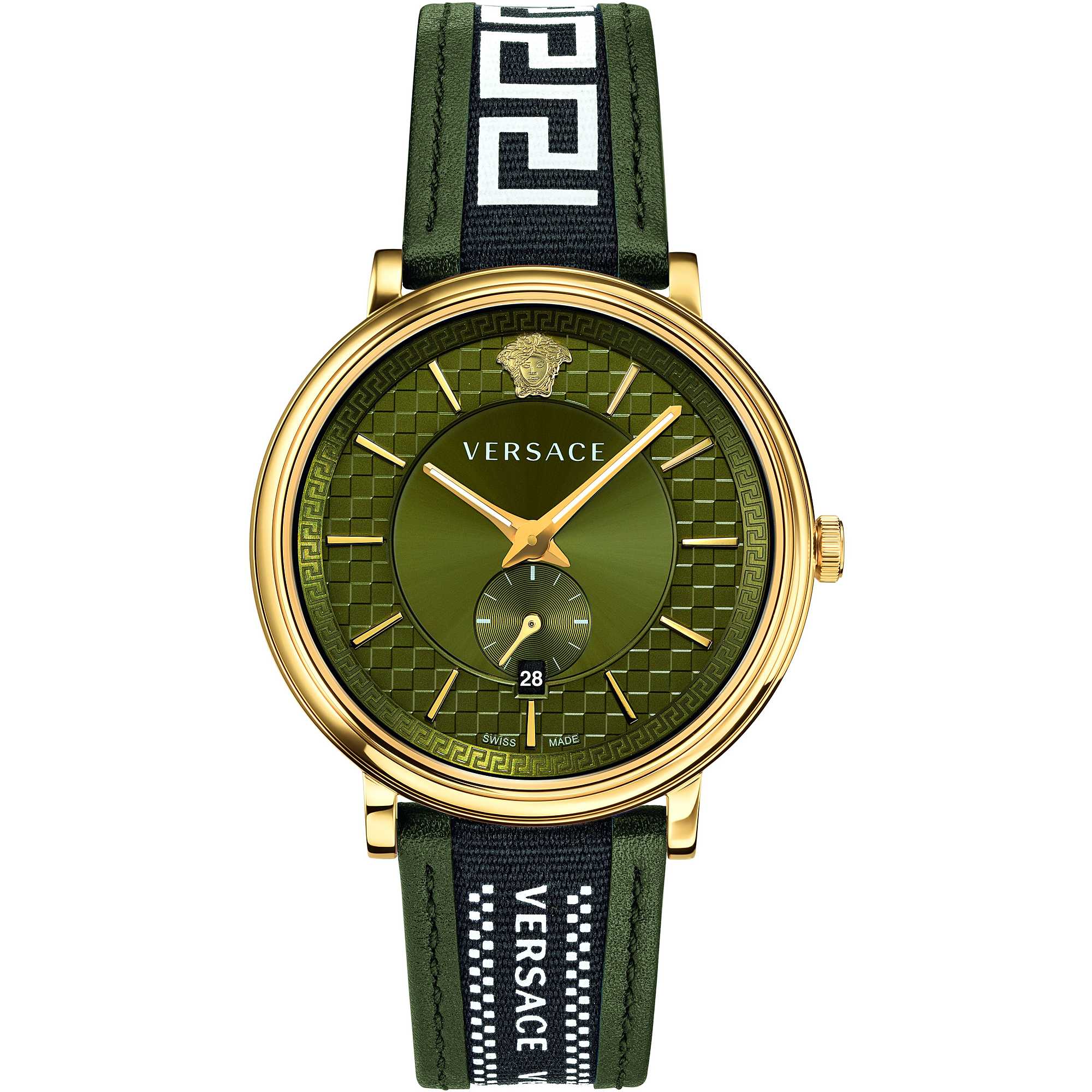 versace green watch