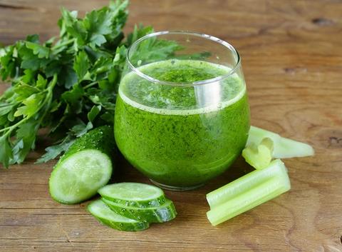 Celery juice for cleansing