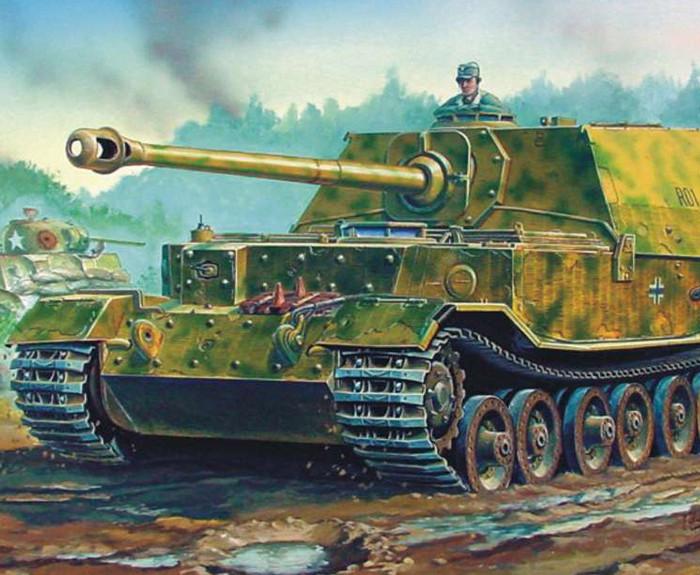 Trumpeter Military Models 1/72 Panzerjager Tiger (P) SdKfz 184 Elefant ...