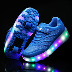 kids led slip on sneakers