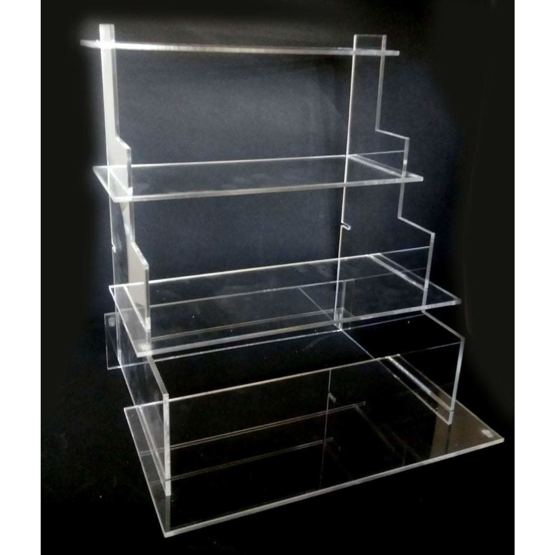 630laser Acrylic Shelf Riser Display Rack ideal for Detolf Funko POP