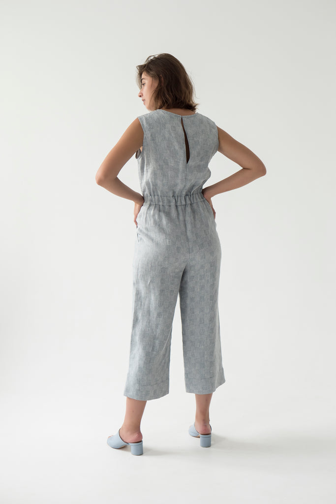 linen culotte jumpsuit