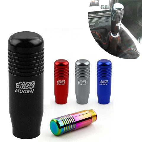 MASO Universal Car Speed Gear Stick Shift Knob Gear Knob with 3 Adapter  Crystal Aluminum White+Pink(15CM)