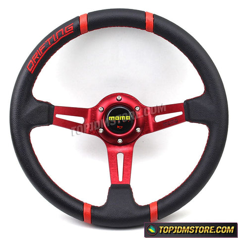 14inch JDM Green Heart Shape Steering Wheel Car Universal Sport Steering  Wheel with Anime Horn Button - AliExpress