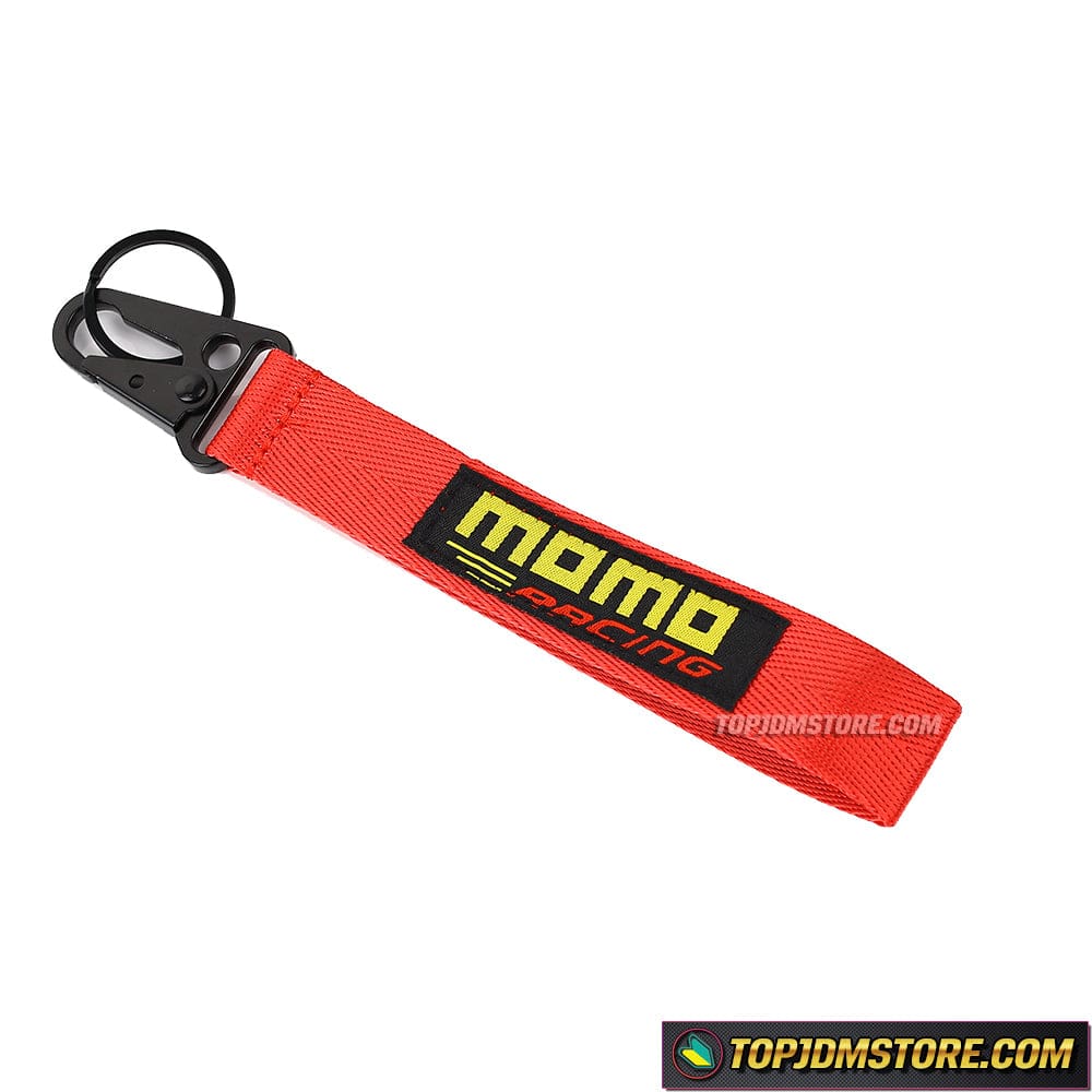 Universal Keychain Metal key Ring Hook Strap Lanyard Nylon for MOMO Racing
