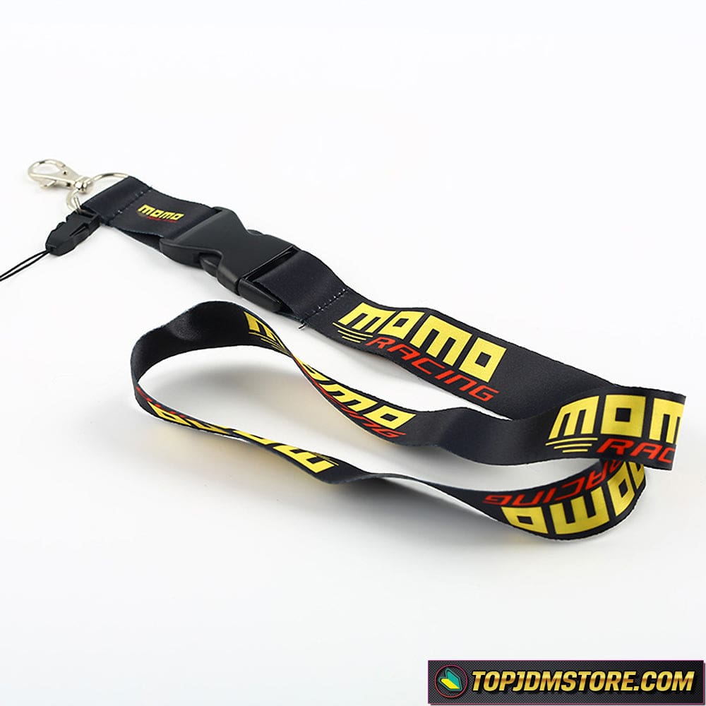 Universal Keychain Metal key Ring Hook Strap Lanyard Nylon for MOMO Racing