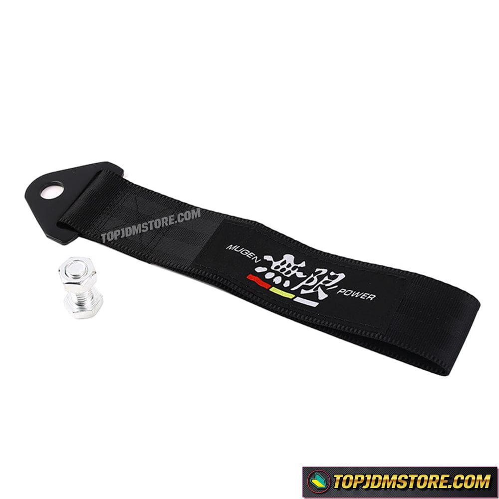 Brand New Mugen Racer High Strength Black Tow Towing Strap Hook For Fr – JK  Racing Inc