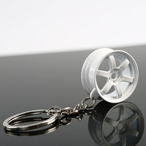 Spoon Sports JDM Keychain Jet Tag Key Ring Navy