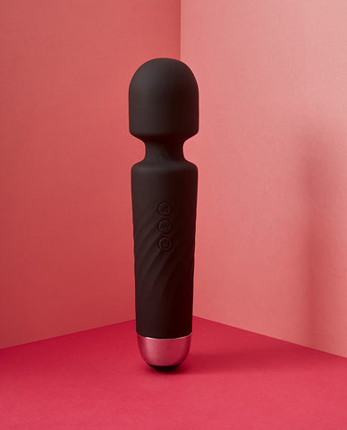 Black silicone Lana Del wand Dildo vibrator