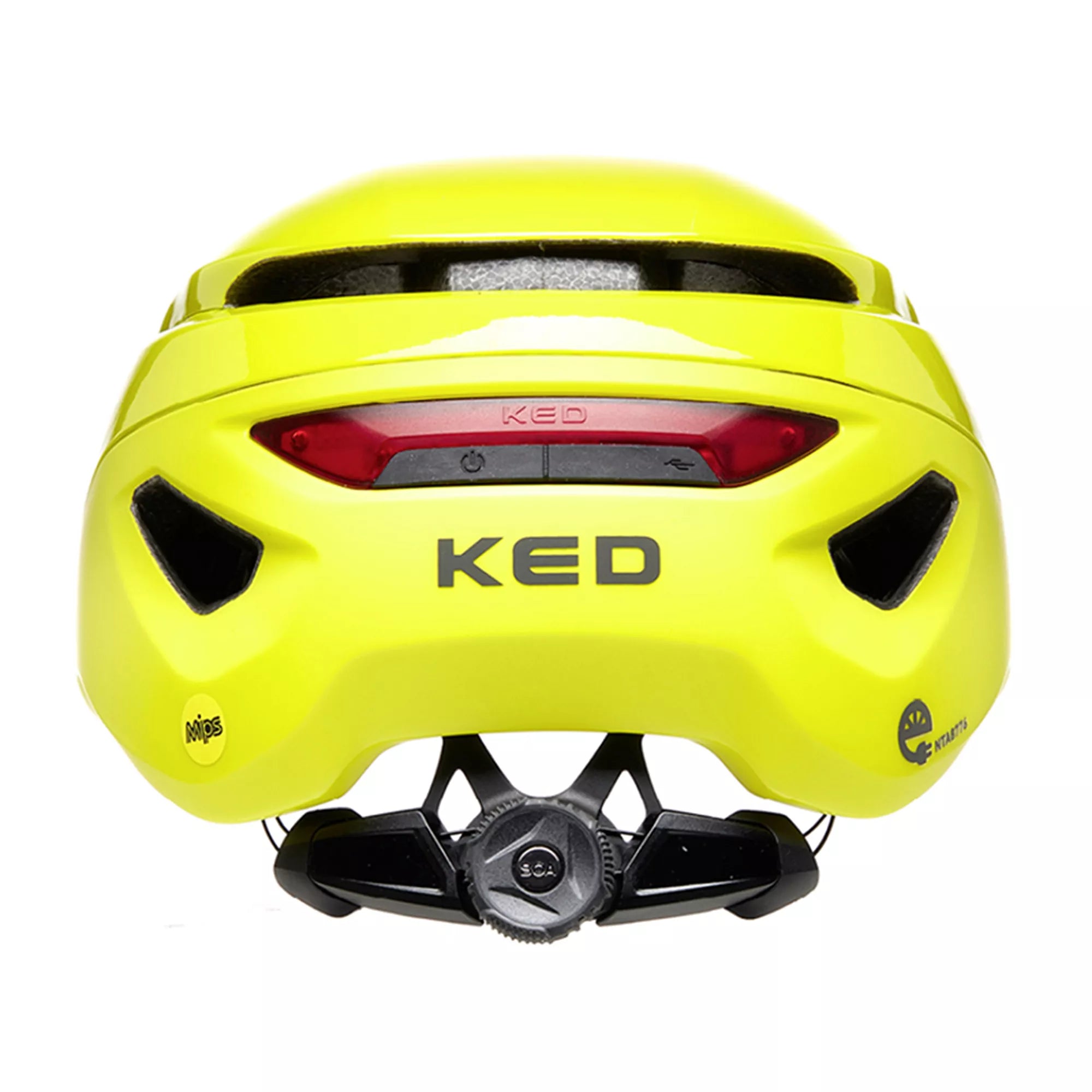 De kamer schoonmaken krijgen sticker KED Fietshelm Mitro UE-1 Signaal Geel kopen? Doornbikes | Doornbikes