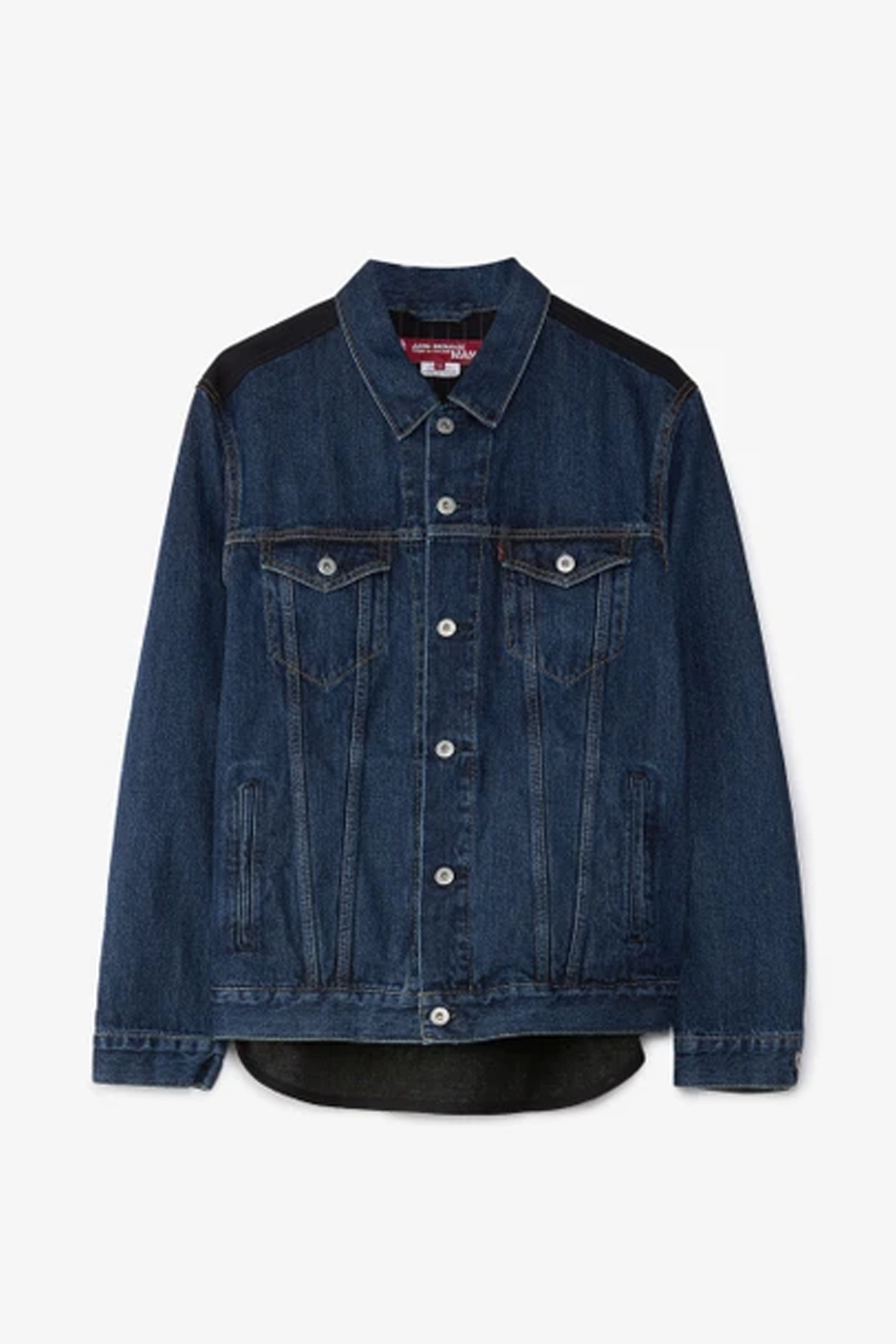 JUNYA WATANABE MAN Levi's Wool Patchwork Check Trucker Jacket ...