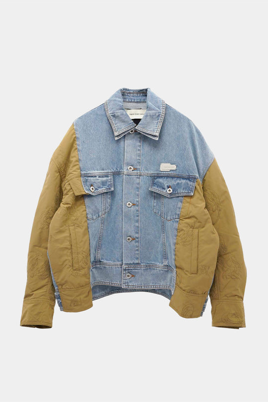 Deconstructed Vintage Wash Denim Jacket