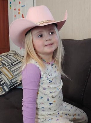 Cowgirl Jr pink youth cowgirl hat