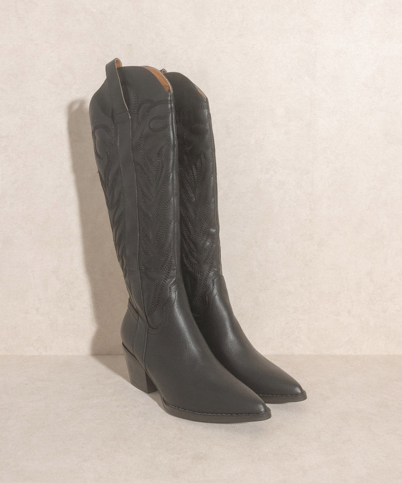 oasis society black boots