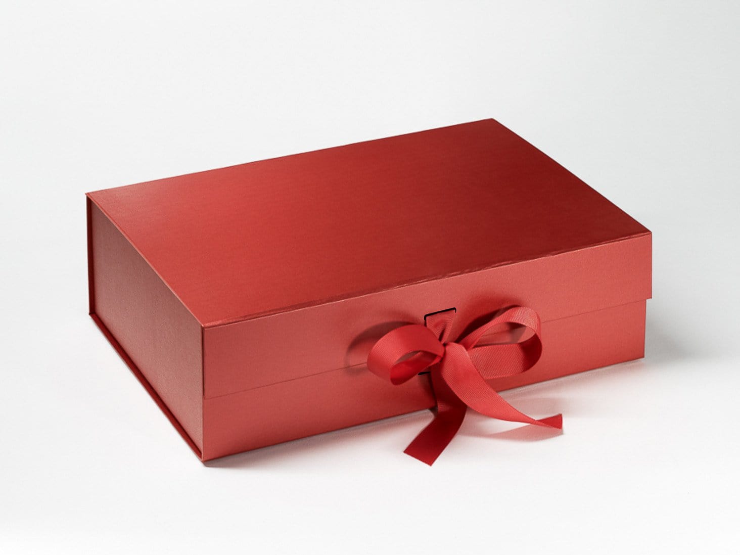 Red A4 Deep Gift Box Sample with Changeable Ribbon