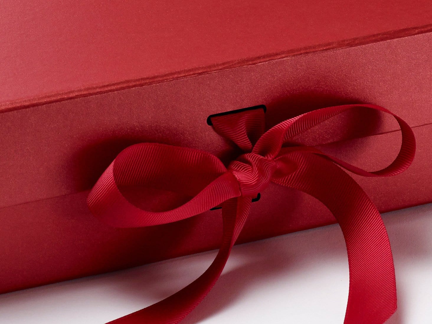 Dark Red Ribbon to Fit Changeable Ribbon Slot Gift Boxes - Foldabox UK ...