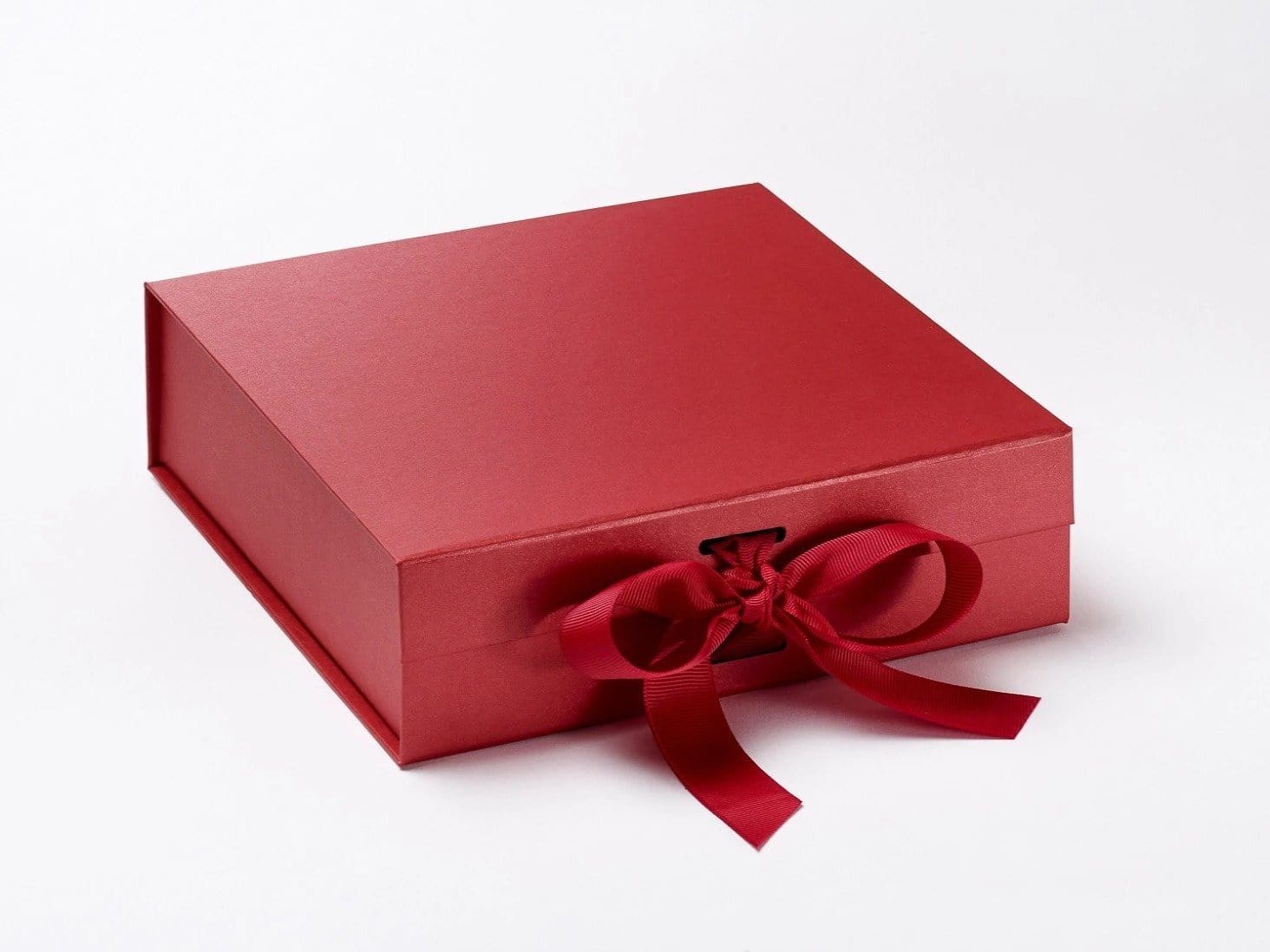 Red Medium Luxury Gift Boxes with Changeable Ribbon