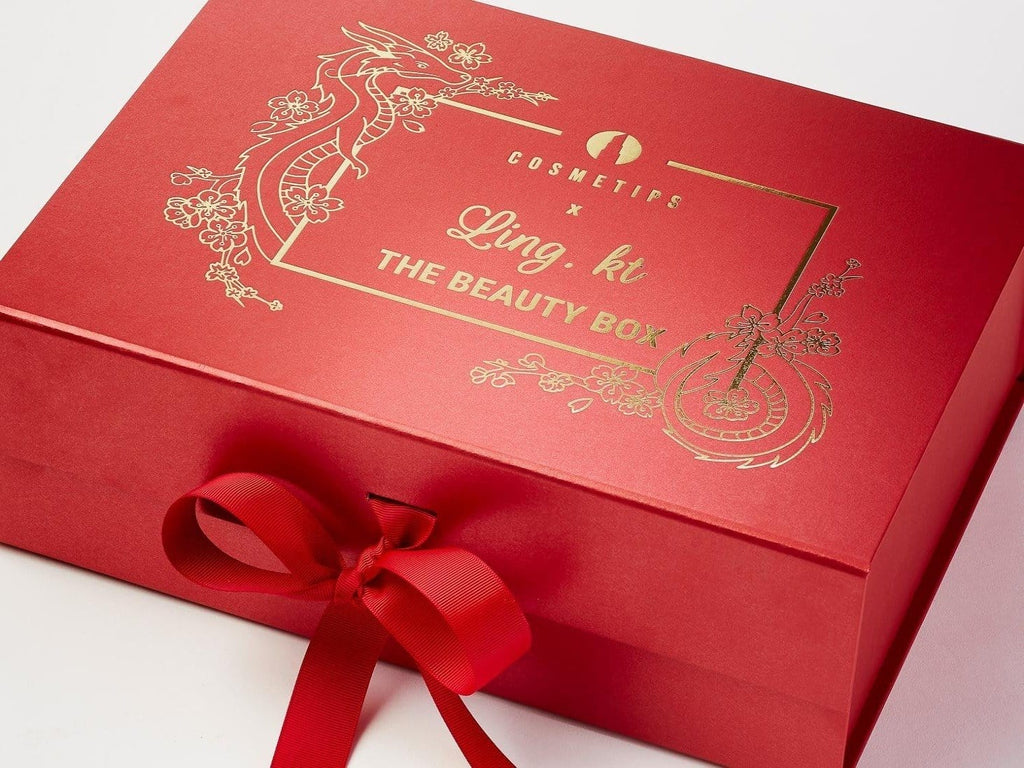 Red A5 Wholesale Luxury Gift Boxes with Changeable Ribbon