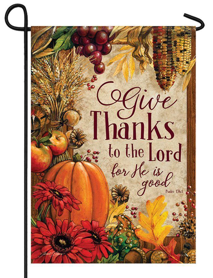 3 Designs New Harvest Fall Thanksgiving Garden Flags