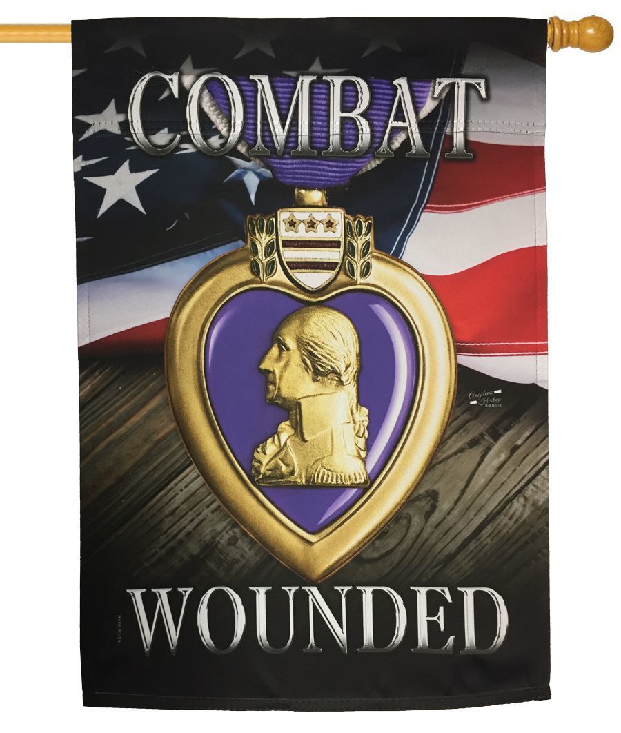 Download Purple Heart Sublimated House Flag | I AmEricas Flags