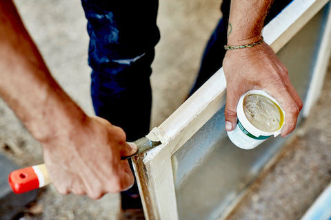 wood putty window frame mini greenhouse