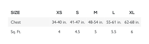 Shoulder Pauldron Size Chart