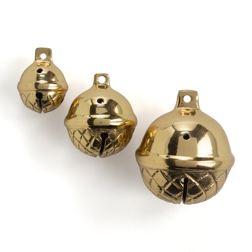 Individual Traditional Solid Brass Sleigh Bells - BELLS ONLY