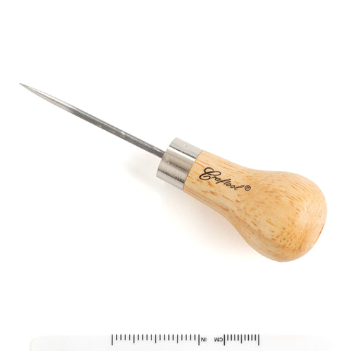 Wooden Leather Burnisher Tool - Tapered Edge Slicker Features 4 Grooves for  Buh