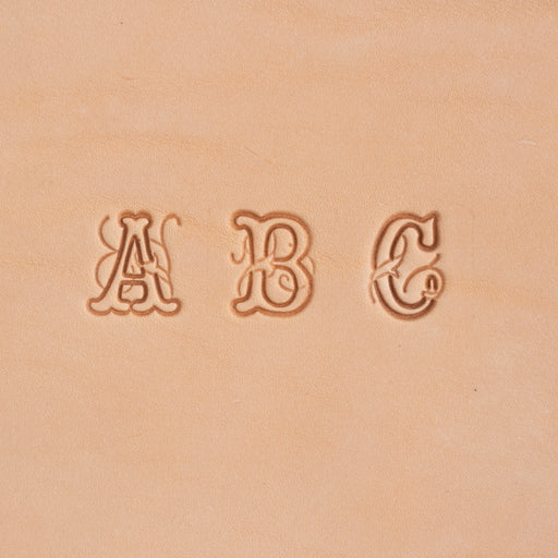 Craftmaster Alphabet Block Leather Stamp Set available in 4 Sizes  Springfield Leather Company 