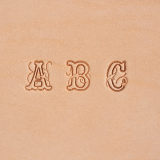 Alphabet Leather Stamp Set Fancy 10mm