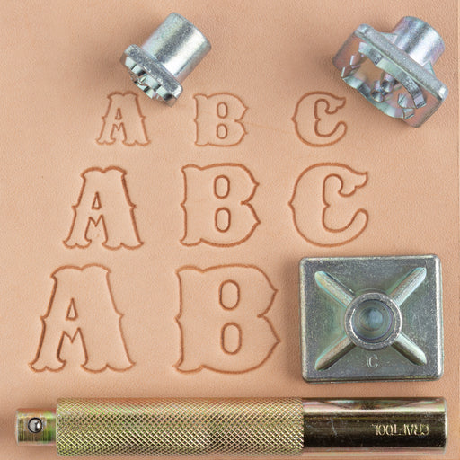 Buy your Open fancy small stamp set 9 mm, alphabet (per set) online